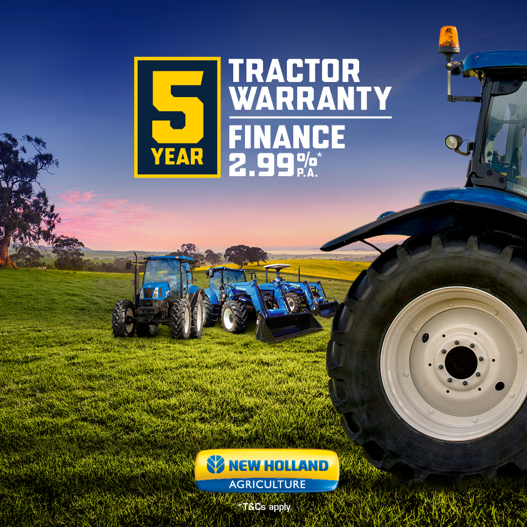 5 YEARS EXTENDED + 2.99% on New Holland